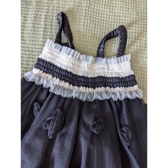 Luna Luna Copenhagen Girls Black Ruffle Dress  Size 3T - Picture 6 of 7